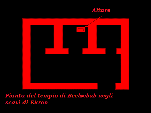 Pianta del Tempio di Beelzebub ad Ekron